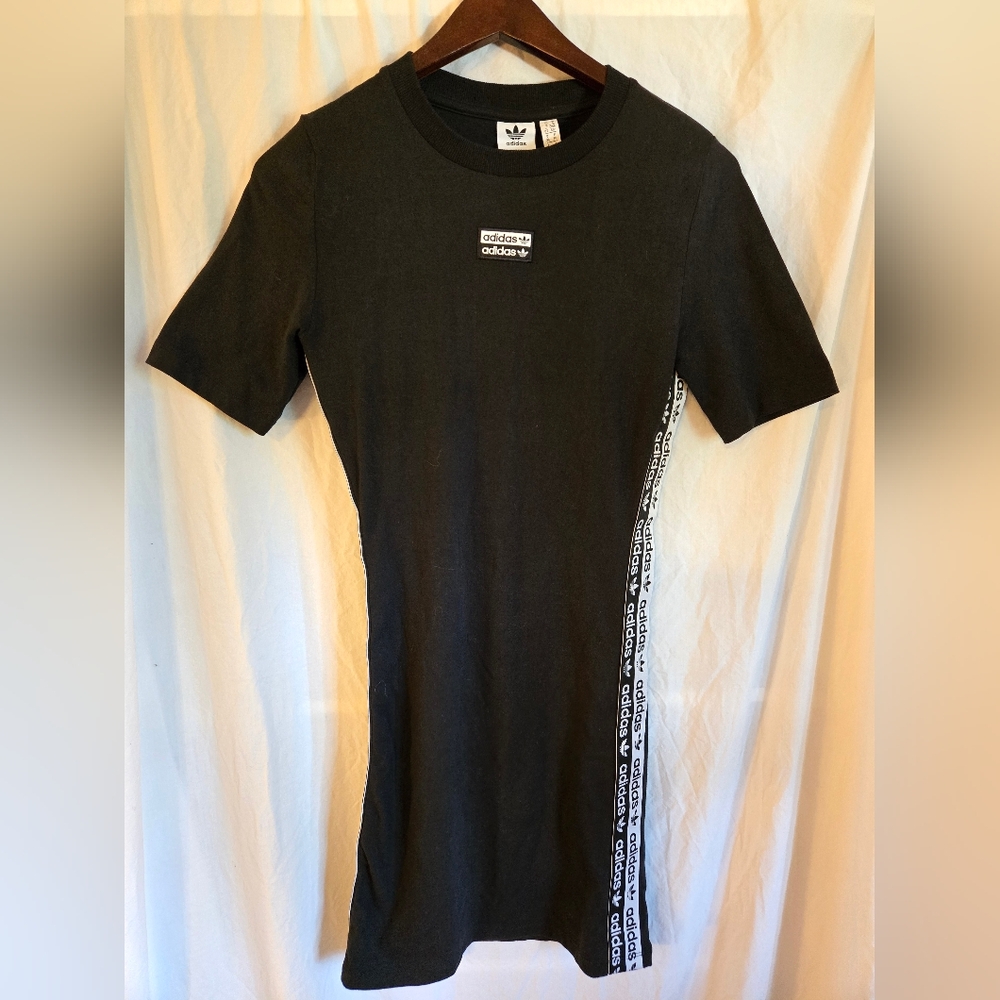 Adidas Originals Black Tape Mini Dress size Small - Picture 2 of 4